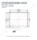 CFAP400300B00420 Mechanical Drawing CFAP400300B00420 Mechanical Drawing