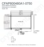 CFAP800480A10750 Mechanical Drawing CFAP800480A10750 Mechanical Drawing
