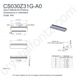 CS030Z31GA0 Mechanical Drawing CS030Z31GA0 Mechanical Drawing