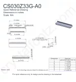 CS030Z33GA0 Mechanical Drawing CS030Z33GA0 Mechanical Drawing