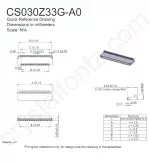 CS030Z33GA0 Mechanical Drawing CS030Z33GA0 Mechanical Drawing