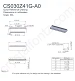 CS030Z41GA0 Mechanical Drawing CS030Z41GA0 Mechanical Drawing