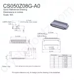 CS050Z08GA0 Mechanical Drawing CS050Z08GA0 Mechanical Drawing