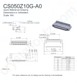CS050Z10GA0 Mechanical Drawing CS050Z10GA0 Mechanical Drawing