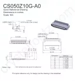 CS050Z10GA0 Mechanical Drawing CS050Z10GA0 Mechanical Drawing