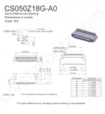 CS050Z18GA0 Mechanical Drawing CS050Z18GA0 Mechanical Drawing