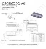 CS050Z20GA0 Mechanical Drawing CS050Z20GA0 Mechanical Drawing