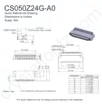 CS050Z24GA0 Mechanical Drawing CS050Z24GA0 Mechanical Drawing