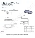 CS050Z24GA0 Mechanical Drawing CS050Z24GA0 Mechanical Drawing