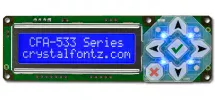 Blue Serial 16x2 Character LCD CFA533-TMI-KL Blue Serial 16x2 Character LCD CFA533-TMI-KL