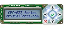 16x2 Character USB LCD Module CFA633-TFH-KU 16x2 Character USB LCD Module CFA633-TFH-KU