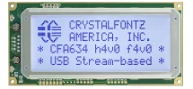 Light Blue 20x4 Character USB LCD CFA634-TFH-KU Light Blue 20x4 Character USB LCD CFA634-TFH-KU
