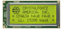 20x4 Logic Level Serial Character LCD CFA634-YFH-KL 20x4 Logic Level Serial Character LCD CFA634-YFH-KL