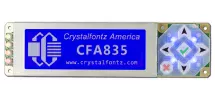 Dark Blue 244x68 Graphic Display Module CFA835-TML Dark Blue 244x68 Graphic Display Module CFA835-TML