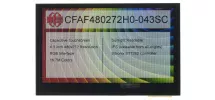 480x272 4.3" Capacitive Touchscreen TFT Display CFAF480272H0-043SC 480x272 4.3" Capacitive Touchscreen TFT Display CFAF480272H0-043SC