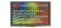5" IPS Sunlight Readable Resistive Touchscreen TFT Display CFAF800480E1-050SR 5" IPS Sunlight Readable Resistive Touchscreen TFT Display CFAF800480E1-050SR