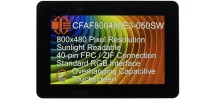 800x480 5" IPS Wide Capacitive Touchscreen TFT Display CFAF800480E3-050SW 800x480 5" IPS Wide Capacitive Touchscreen TFT Display CFAF800480E3-050SW