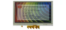 800x480 4.3" Resistive Touchscreen TFT Display CFAF800480H0-043SR 800x480 4.3" Resistive Touchscreen TFT Display CFAF800480H0-043SR