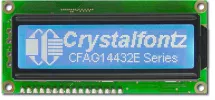 White on blue 144x32 Graphic LCD CFAG14432E-TMI-TT White on blue 144x32 Graphic LCD CFAG14432E-TMI-TT