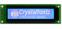Blue 192x32 Serial Graphic LCD CFAG19232C-TMI-TT Blue 192x32 Serial Graphic LCD CFAG19232C-TMI-TT