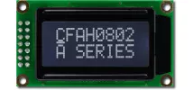 White on Black 8x2 Character LCD CFAH0802A-TTI-JT White on Black 8x2 Character LCD CFAH0802A-TTI-JT