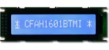 Blue 16x1 Character LCD CFAH1601B-TMI-ET Blue 16x1 Character LCD CFAH1601B-TMI-ET