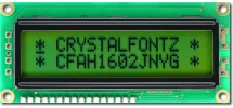 16x2 Sunlight Readable Character LCD CFAH1602J-NYG-JT 16x2 Sunlight Readable Character LCD CFAH1602J-NYG-JT