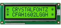 Green Transflective 16x2 Character LCD CFAH1602L-GGH-JT Green Transflective 16x2 Character LCD CFAH1602L-GGH-JT