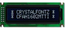 Black and White 16x2 Character LCD CFAH1602M-TTI-ET Black and White 16x2 Character LCD CFAH1602M-TTI-ET