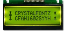 16x2 Black on Yellow LCD CFAH1602S-YYH-ET 16x2 Black on Yellow LCD CFAH1602S-YYH-ET