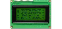 Reflective 16x4 Character LCD CFAH1604A-NYG-JT Reflective 16x4 Character LCD CFAH1604A-NYG-JT