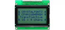 Sunlight Readable 16x4 Character Module CFAH1604B-NGH-ET Sunlight Readable 16x4 Character Module CFAH1604B-NGH-ET