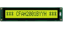 Sunlight Readable 20x1 Character LCD CFAH2001B-YYH-ET Sunlight Readable 20x1 Character LCD CFAH2001B-YYH-ET