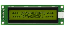 Black on Yellow 20x2 Character LCD CFAH2002A1-YYH-JT Black on Yellow 20x2 Character LCD CFAH2002A1-YYH-JT