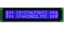 White on Blue 20x2 Character Module CFAH2002L-TMI-ET White on Blue 20x2 Character Module CFAH2002L-TMI-ET