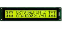 Sunlight Readable 20x2 Character LCD CFAH2002L-YYH-ET Sunlight Readable 20x2 Character LCD CFAH2002L-YYH-ET