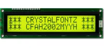Dark on Yellow 20x2 Character LCD CFAH2002M-YYH-ET Dark on Yellow 20x2 Character LCD CFAH2002M-YYH-ET