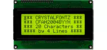 Small Yellow-Green 20x4 Character Module CFAH2004B-YYH-ET Small Yellow-Green 20x4 Character Module CFAH2004B-YYH-ET