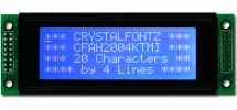 White on Blue 20x4 Character Display CFAH2004K-TMI-JP White on Blue 20x4 Character Display CFAH2004K-TMI-JP