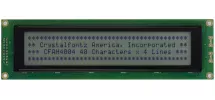 40x4 Character LCD Dark on Gray CFAH4004A1-TFH-JT 40x4 Character LCD Dark on Gray CFAH4004A1-TFH-JT