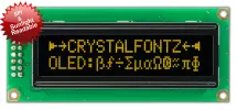 16x2 Yellow Sunlight Readable OLED With SPI CFAL1602C-PYT 16x2 Yellow Sunlight Readable OLED With SPI CFAL1602C-PYT