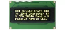20x4 Parallel Character OLED CFAL2004A-Y 20x4 Parallel Character OLED CFAL2004A-Y