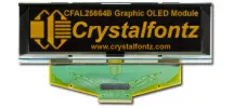 Orange 256x64 SPI Graphic OLED CFAL25664B-Y-B1 Orange 256x64 SPI Graphic OLED CFAL25664B-Y-B1