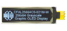 256x64 Grayscale Graphic OLED CFAL25664C0-021M-W 256x64 Grayscale Graphic OLED CFAL25664C0-021M-W