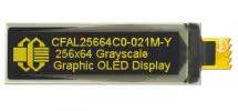 256x64 Yellow Monochrome OLED CFAL25664C0-021M-Y 256x64 Yellow Monochrome OLED CFAL25664C0-021M-Y