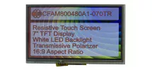 7" 800x480 Resistive Touchscreen TFT Display CFAM800480A1-070TR 7" 800x480 Resistive Touchscreen TFT Display CFAM800480A1-070TR