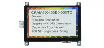 5" Raspberry Pi Compatible Touchscreen Display CFAM800480B0-050TC 5" Raspberry Pi Compatible Touchscreen Display CFAM800480B0-050TC