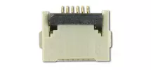 6 Position, 0.5mm Pitch, Gold, FCC FPC ZIF Connector CS050Z06G-A0 6 Position, 0.5mm Pitch, Gold, FCC FPC ZIF Connector CS050Z06G-A0