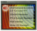 3.5" 320x240 IPS Sunlight Readable TFT Display
