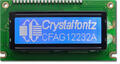 122x32 Graphic White on Blue LCD